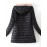 Zip Up Solid Hooded Coat, Casual Long Sleeve Winter Warm Outerwear, Women's Clothing